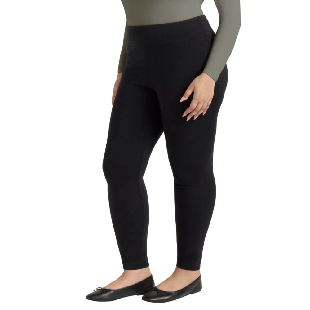 Matty M Women's XXL (20W-22W) Dark Charcoal High Rise Pull-on Leggings NWT